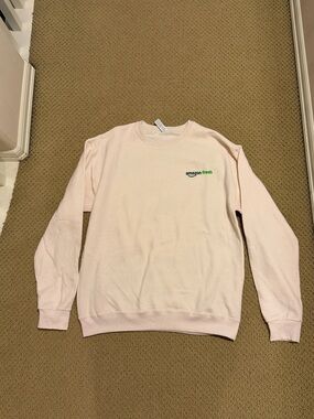 Amazon Fresh Employee Crew Neck Sweater Pullover Long Sleeve (Men’s Medium) NEW